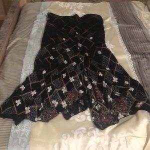 Brown/black long skirt